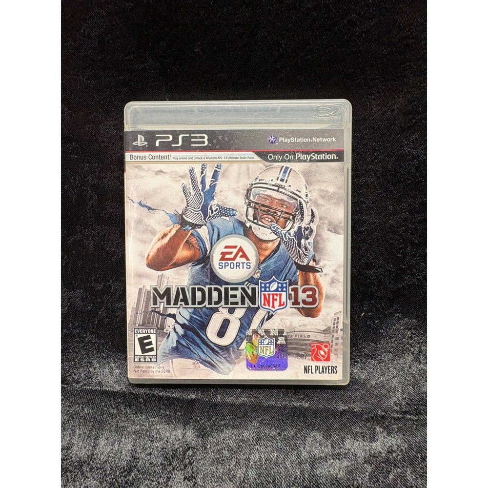 Madden NFL 13 Sony PlayStation 3 EA Sports Football Game Calvin Johnson Cover